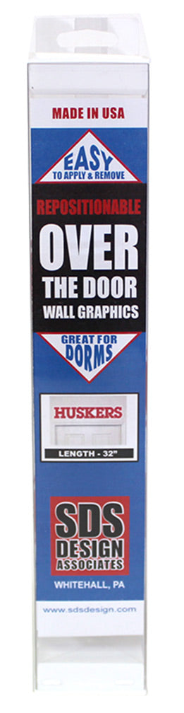 Huskers Block Over Door Wall Decal