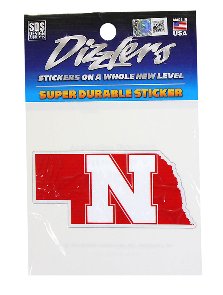 Nebraska State N Dizzler Sticker