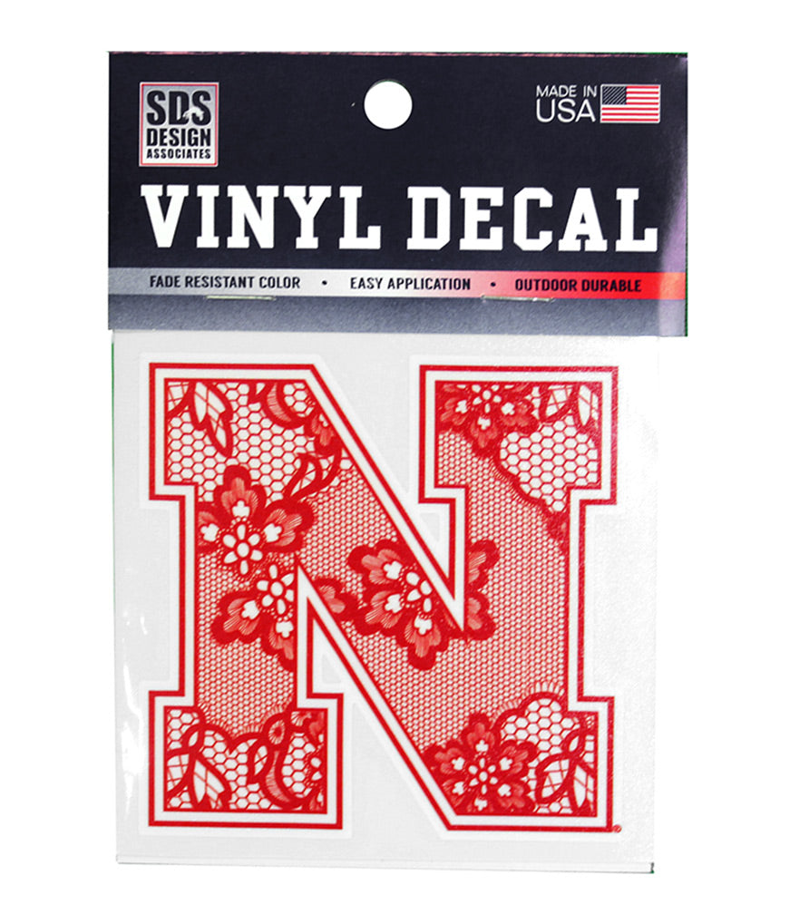 Lace Nebraska N Decal