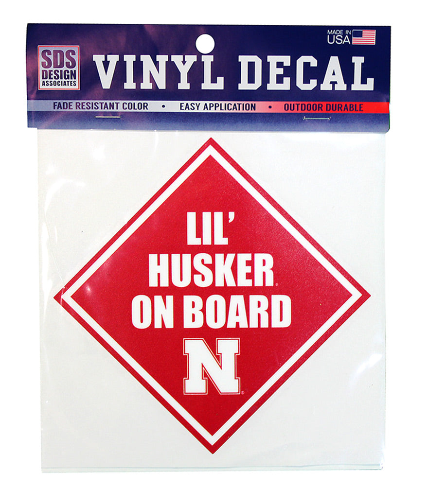 Lil Husker On Board Decal