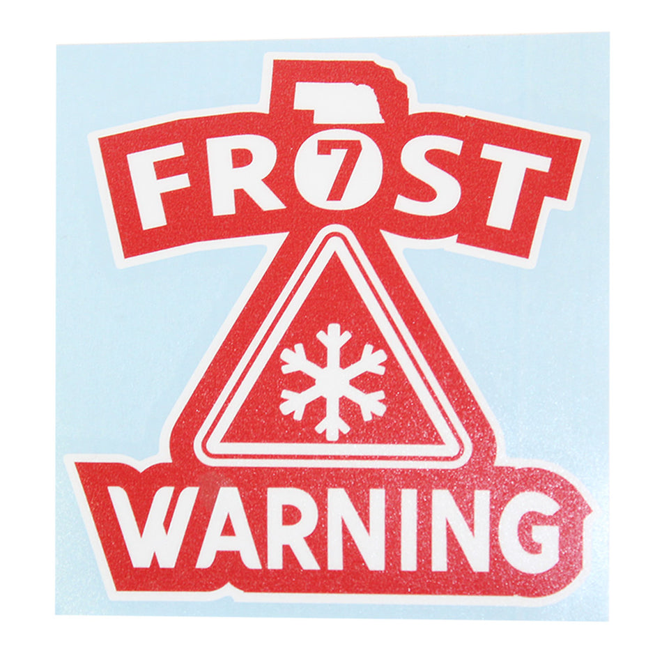 Frost Warning Decal