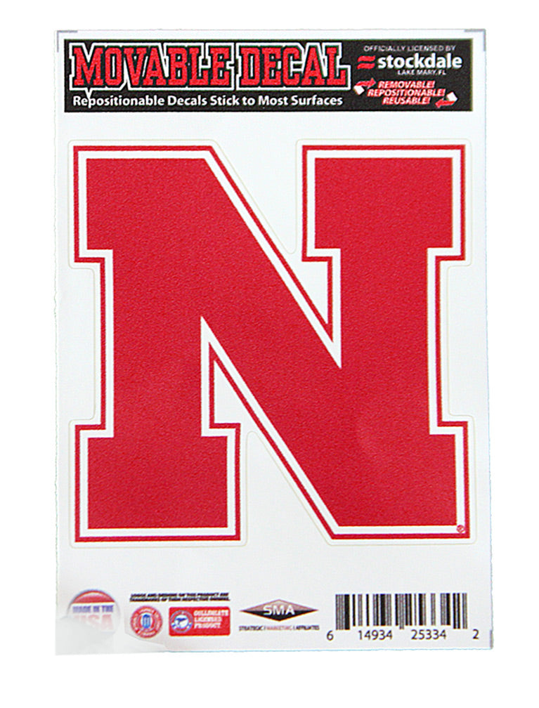 Nebraska N Movable Decal