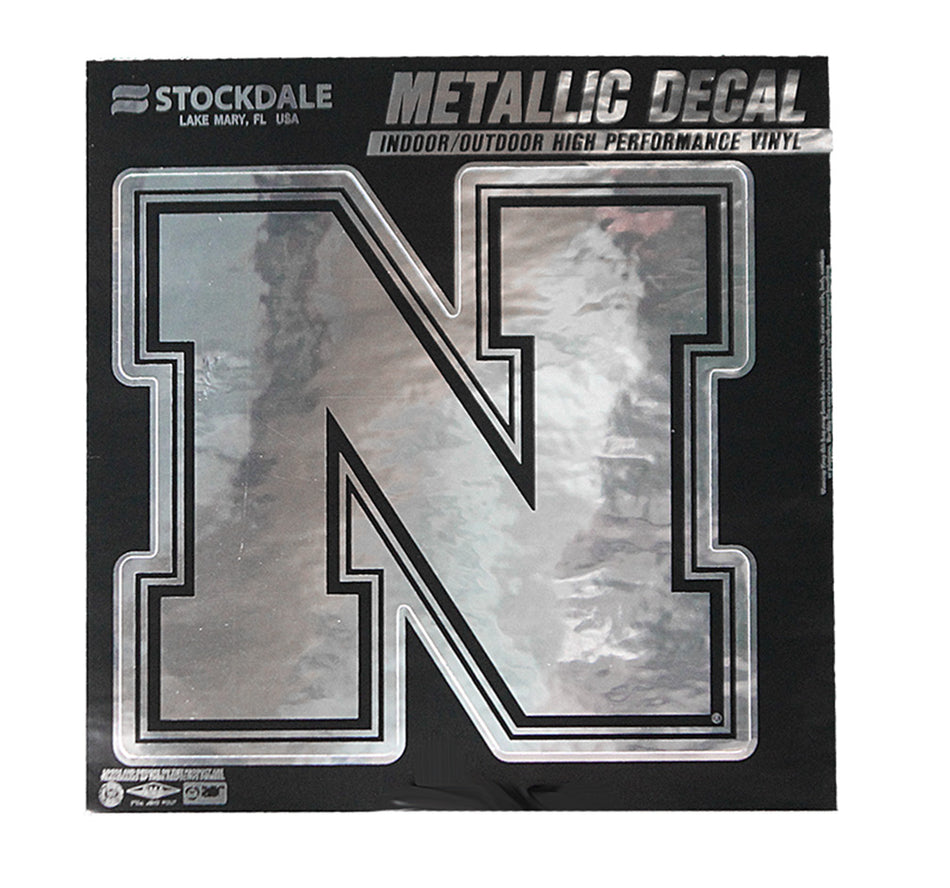 Nebraska Metallic Vinyl Decal