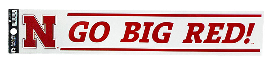 Go Big Red Bumper Sticker