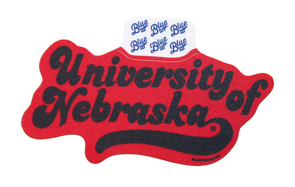 University Of Nebraska Huffed Front Sticker