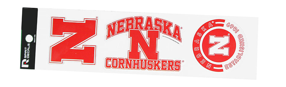Huskers Spirit Decal Set