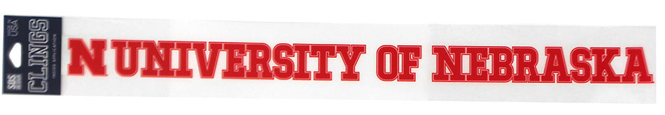 University Of Nebraska Window Cling