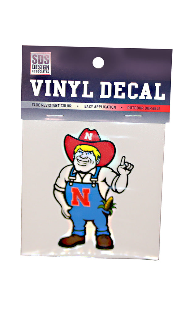 NEW HERBIE!  Herbie Husker 3 Inch Decal