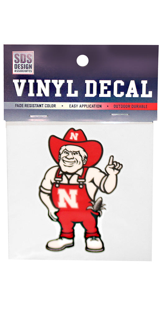 NEW HERBIE!  Crimson Herbie Husker 3 Inch Decal