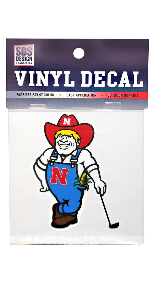 NEW HERBIE!  Golf Herbie Husker 3 Inch Decal