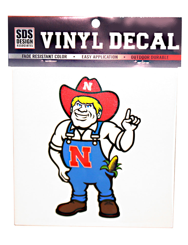 NEW HERBIE!  Herbie Husker 12 Inch Decal