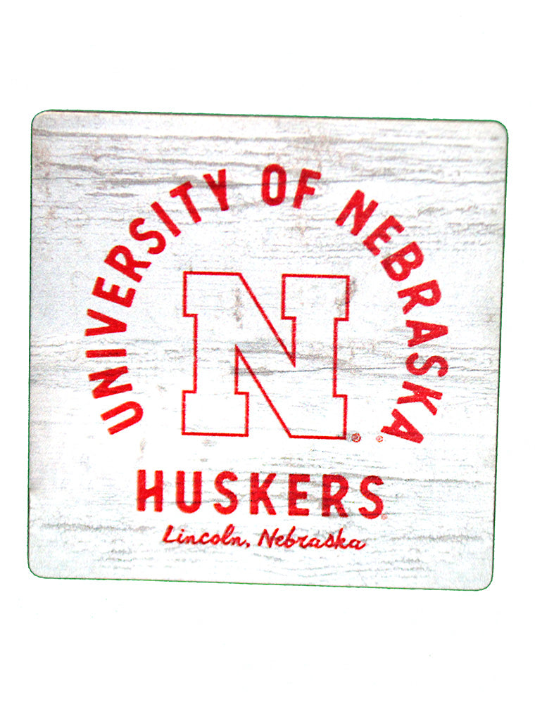 University Of Nebraska Huskers Wood Magnet