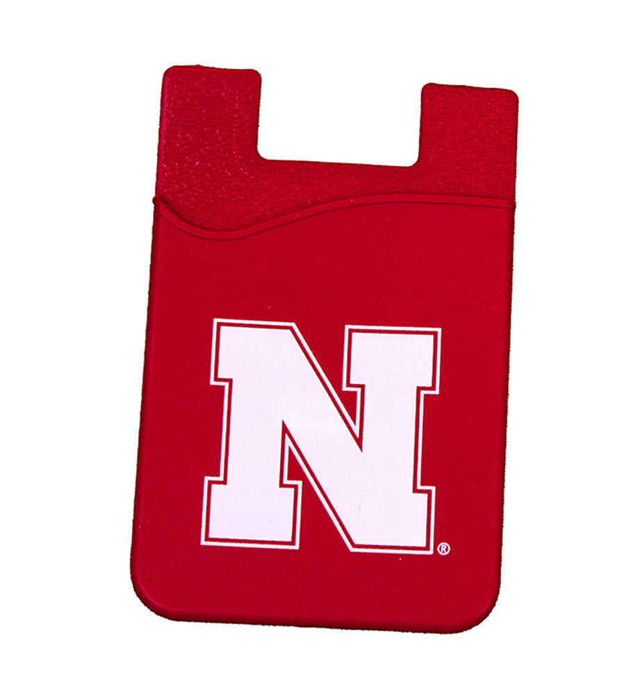Cell Phone Wallet Husker Card Holder - Red