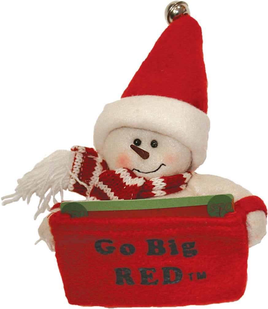 Go Big Red Snowman Decoration