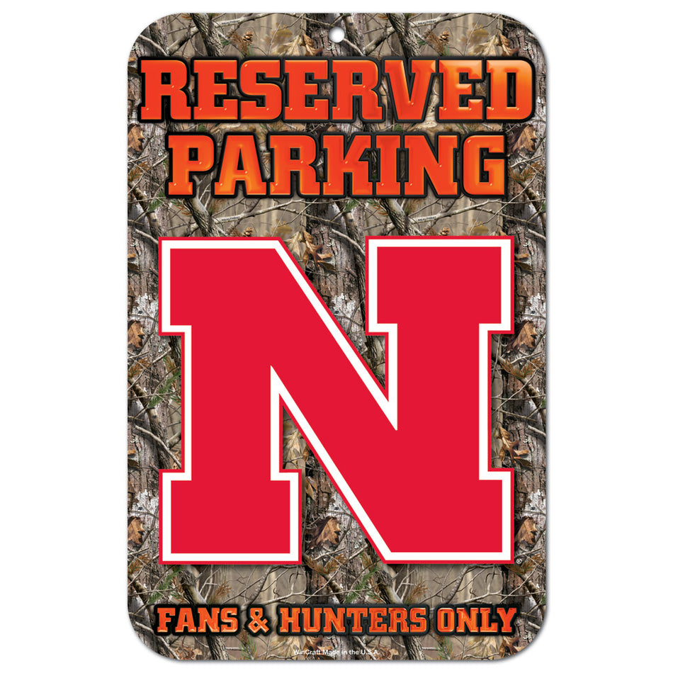 Camo Reserved Parking Sign