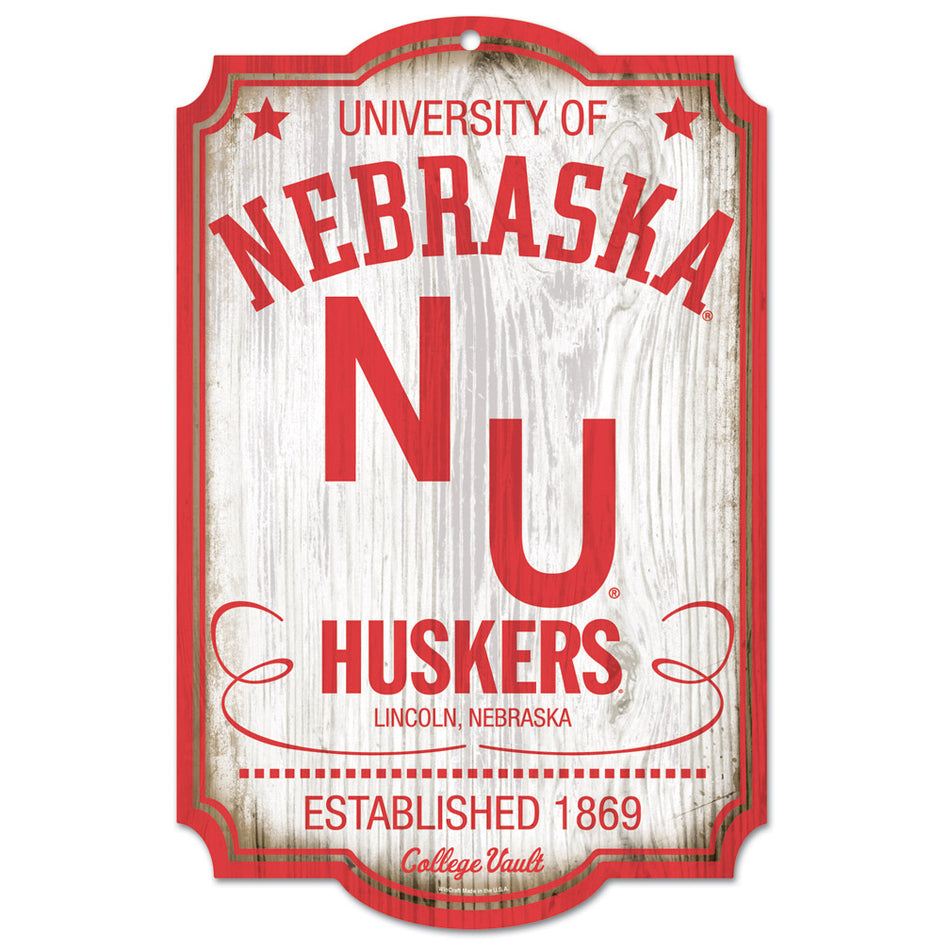 College Vault Wooden Sign