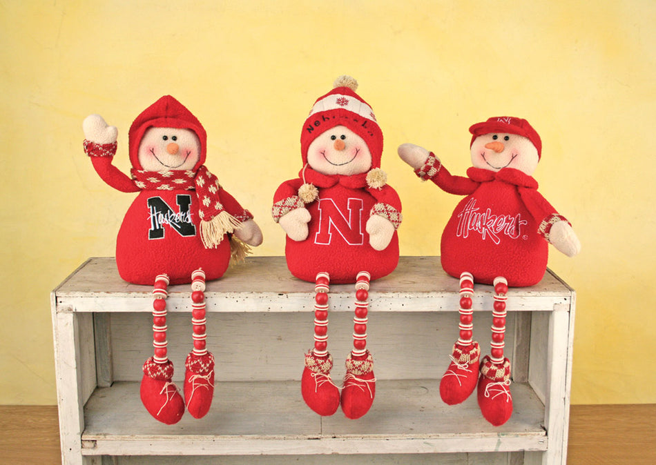 3 Pack Nebraska Snowman Button Leg
