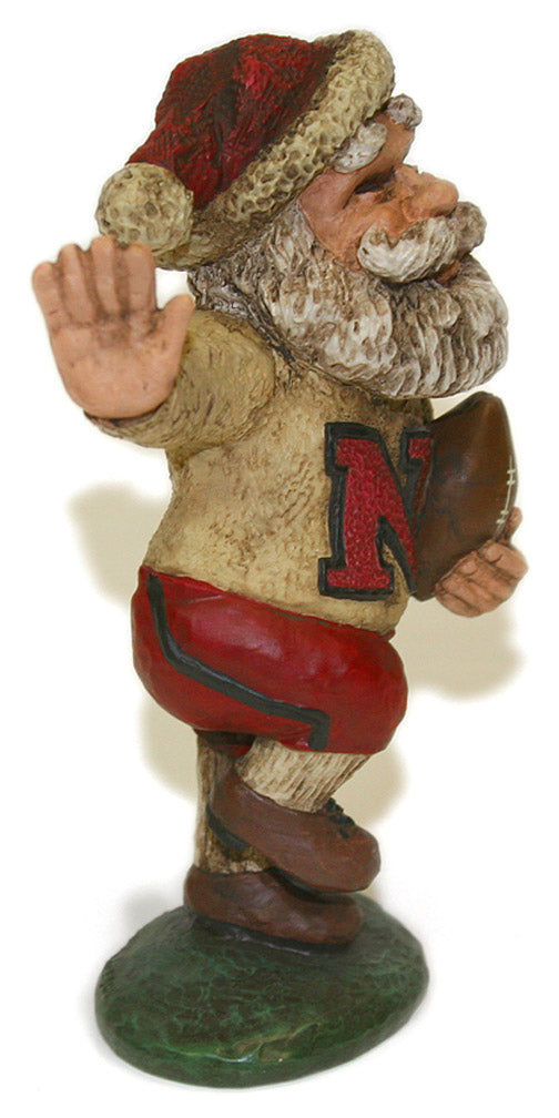 Bert Anderson Running Husker Santa Figurine