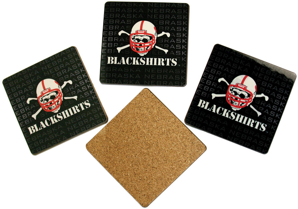 Blackshirts Hardboard Coaster Set - 4 piece