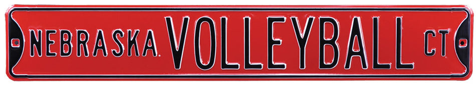 Street Sign Nebr Volleyball Court