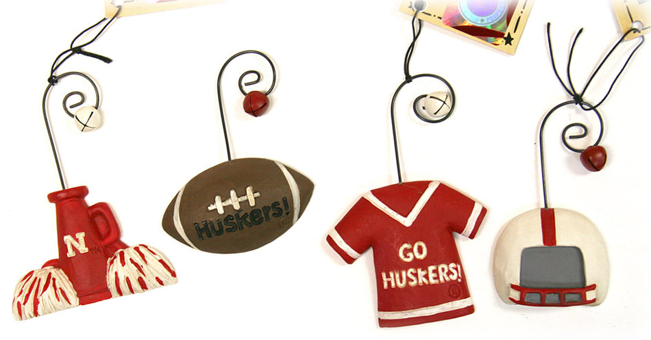 Huskers Christmas Ornaments Set