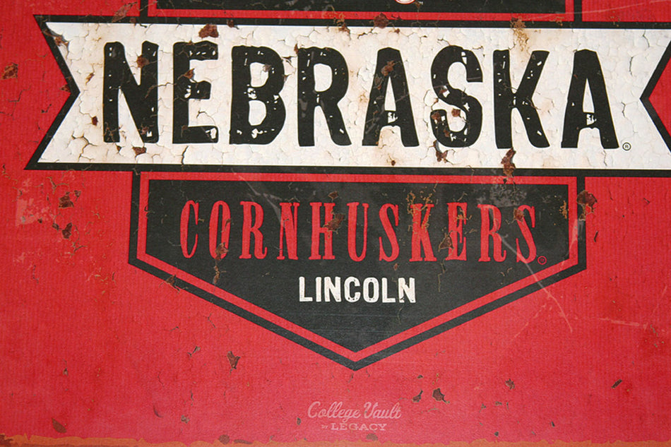 Nebraska Cornhuskers Large Tin Sign
