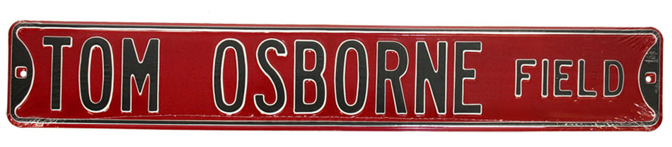 TOM OSBORNE FIELD Steel Street Sign
