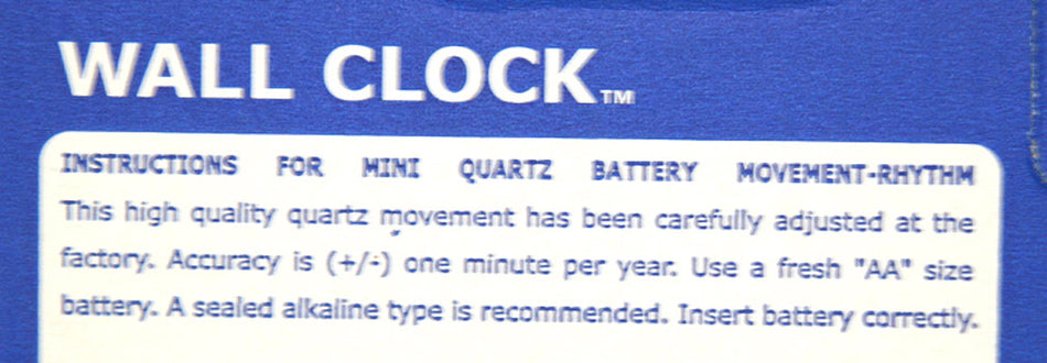 Blackshirts Round Clock