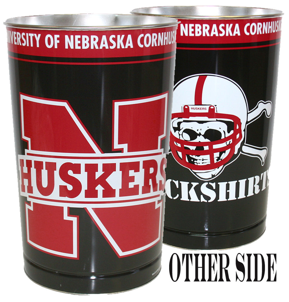Black Husker/Blackshrt Wastebasket