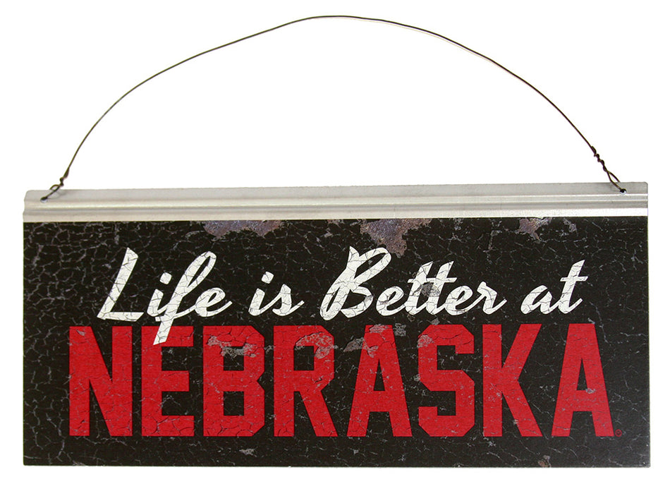 Nebraska Life Tin Sign