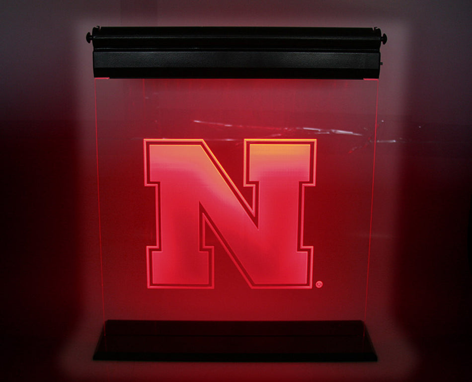 Nebraska N Acrylic LED Sign