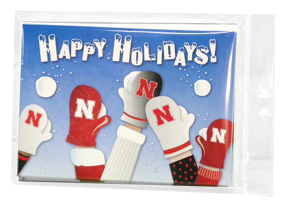 Happy Holidays Mittens Card