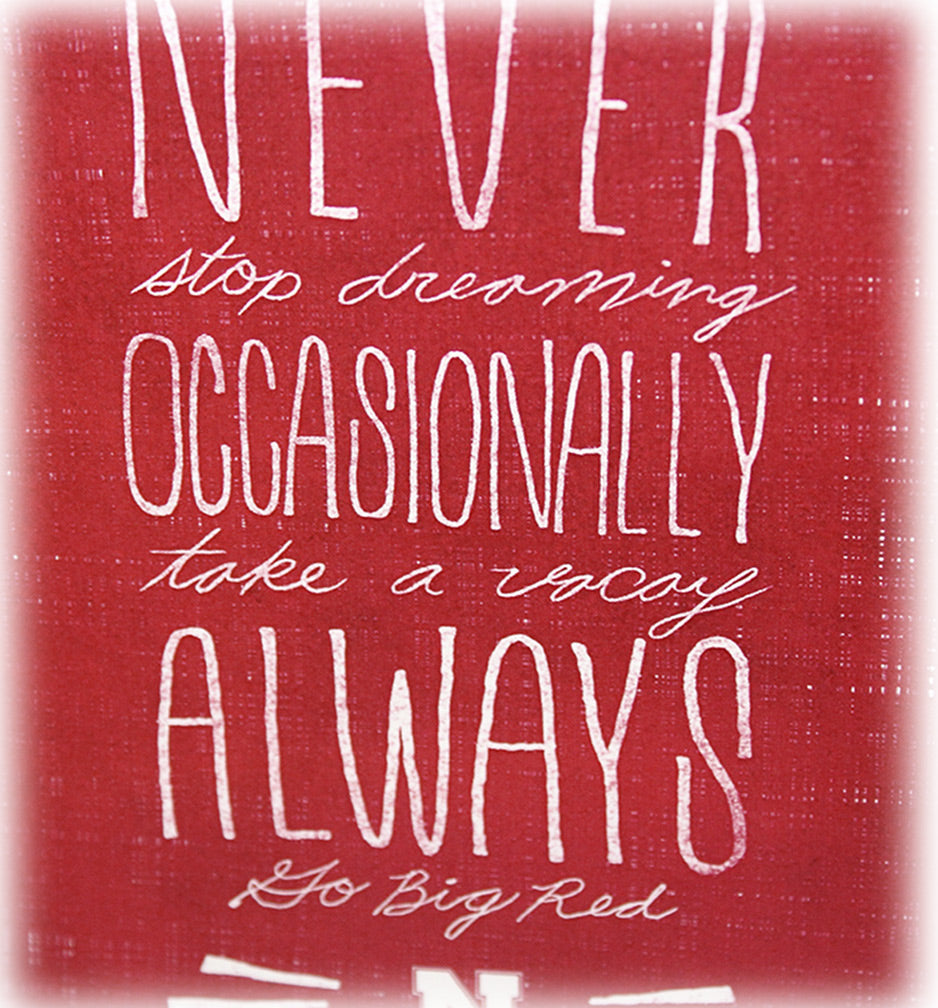 Always Go Big Red Graduation Card