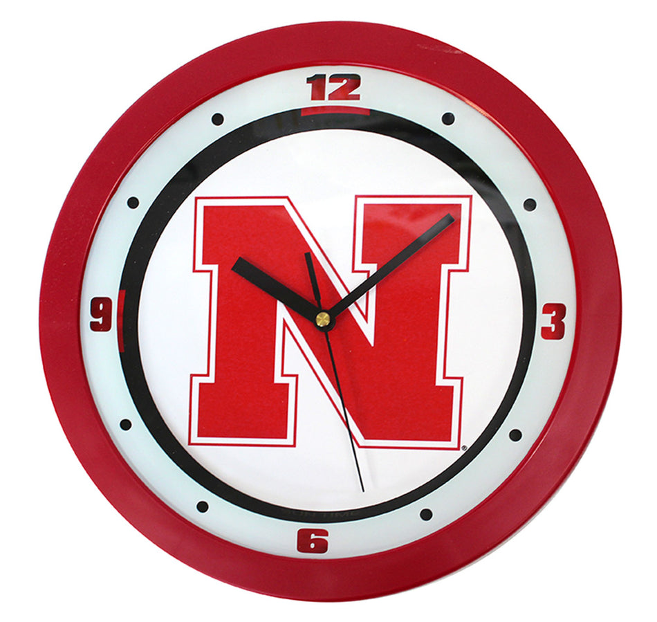Nebraska Iron N Wall Clock