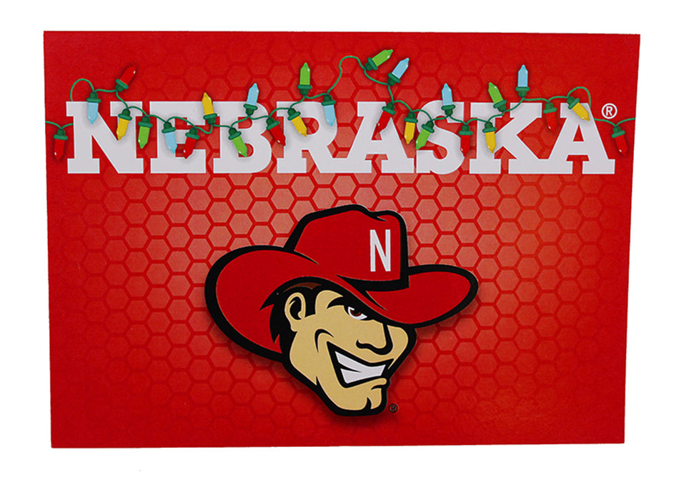 Herbie Husker Light Strand Holiday Card
