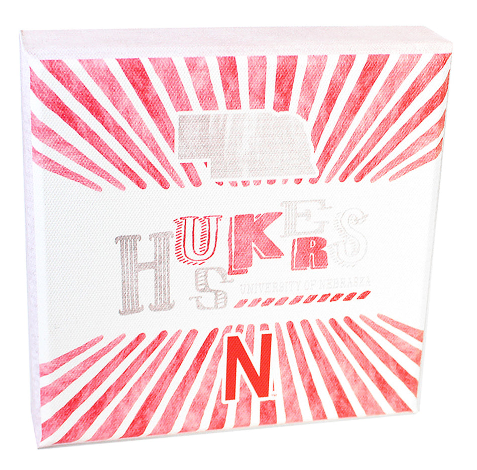 Huskers State Shine State Wood Sign