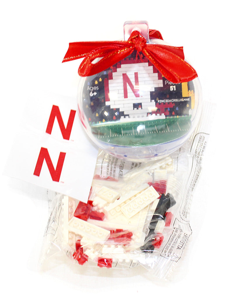 Build Your Own Husker Lego Ornament