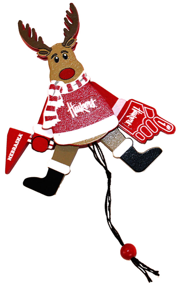 Wood Reindeer Christmas Ornament