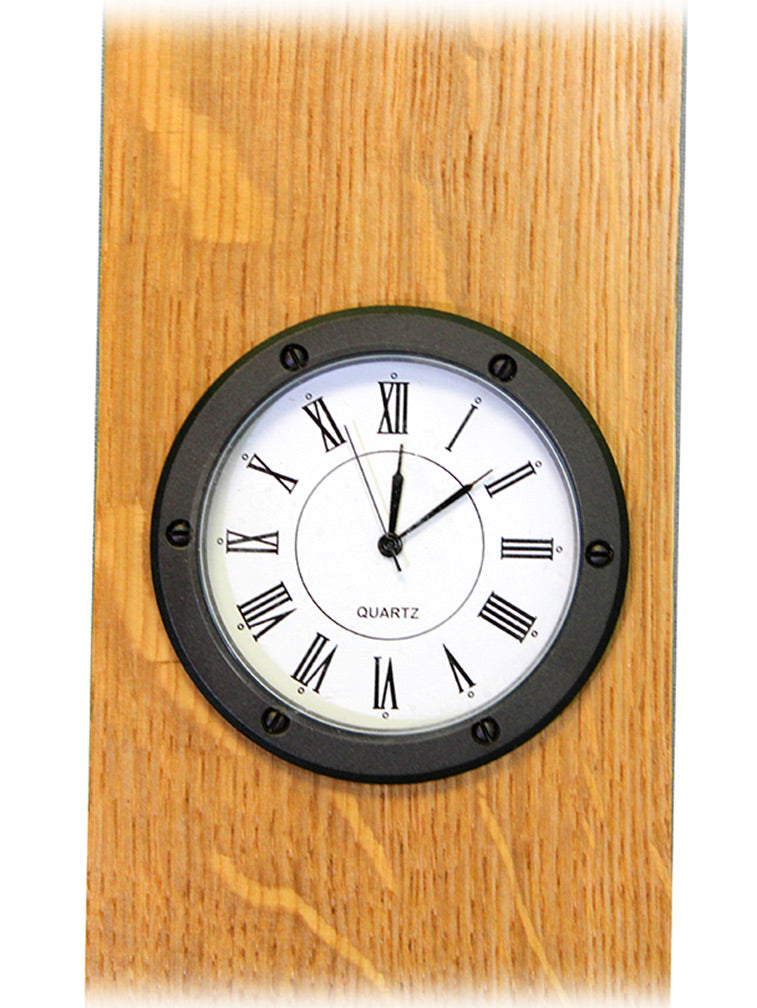 Go Big Red Wood Barrel Stave Clock