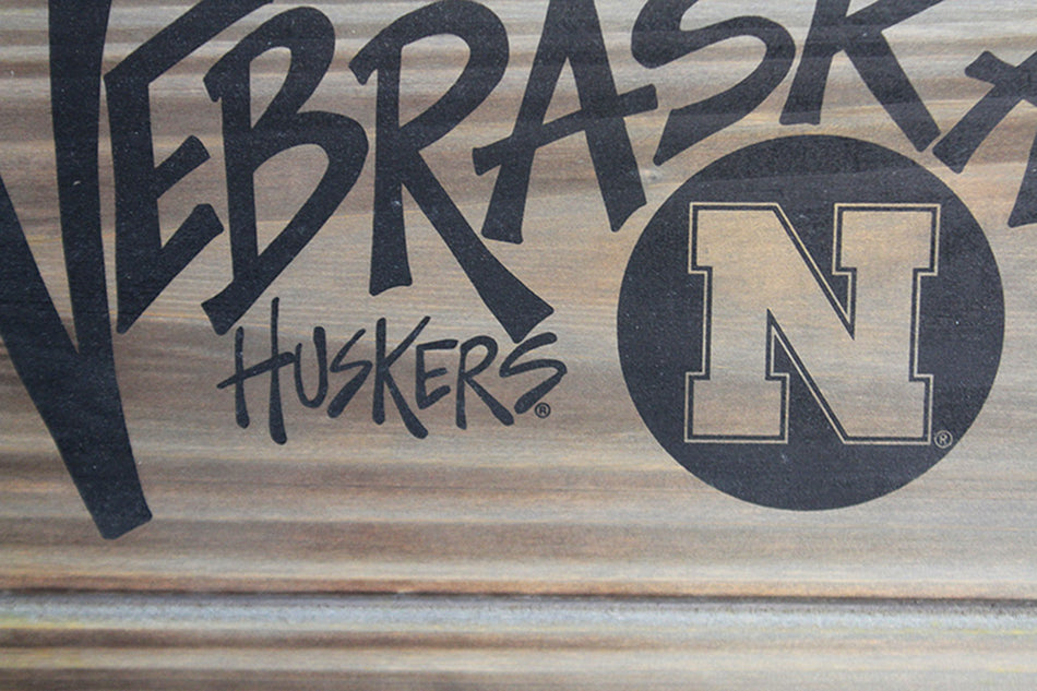 Nebraska Huskers Plank Frame