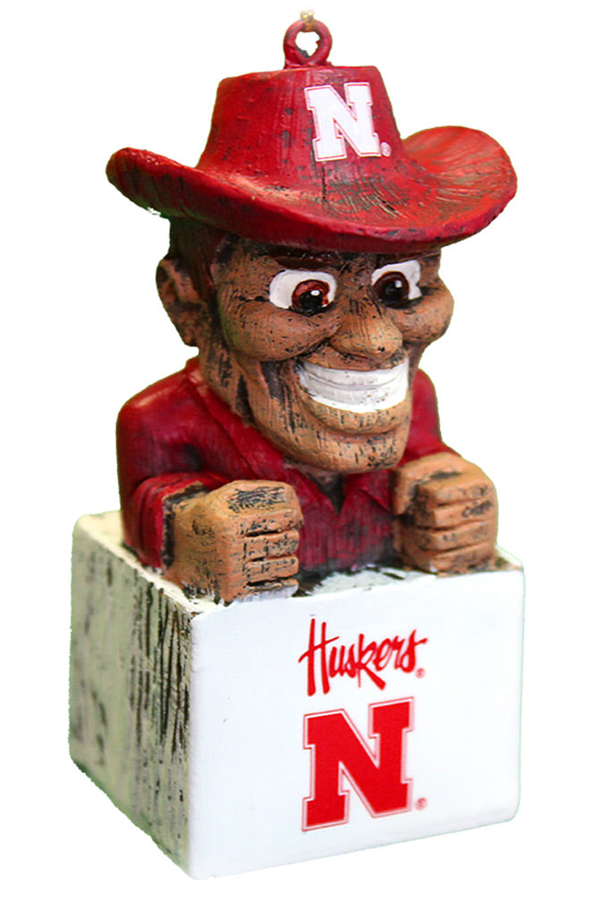 Herbie Husker Block Ornament