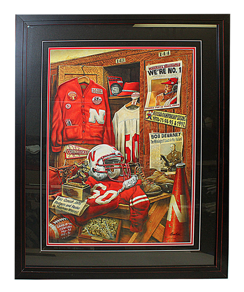 Framed Husker Legacy Print