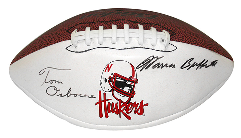 Osborne and Buffett Signed Football