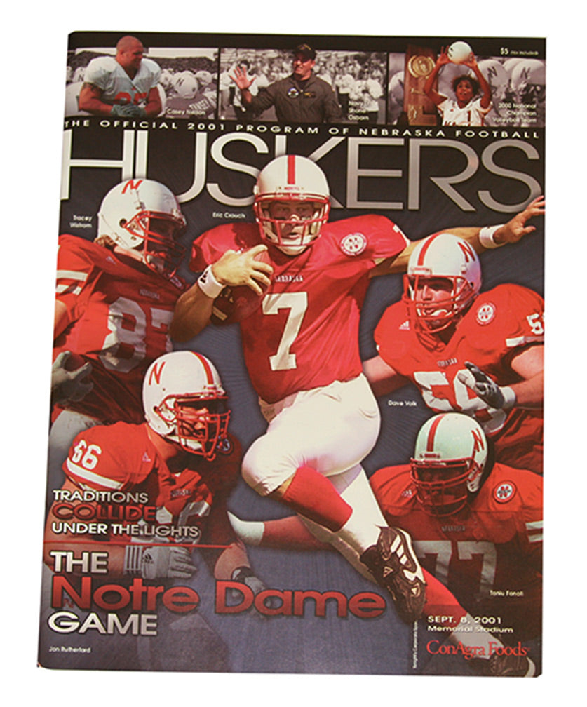 2001 Notre Dame Game Program