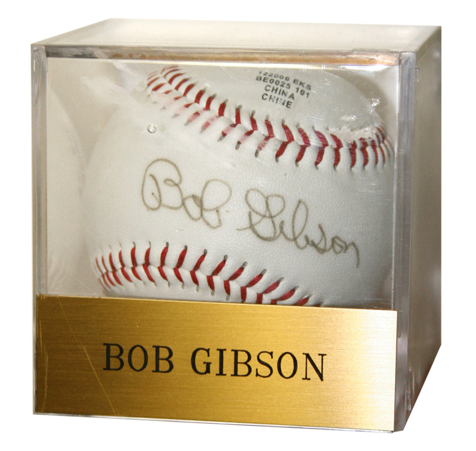 Bob Gibson Autographed Baseball