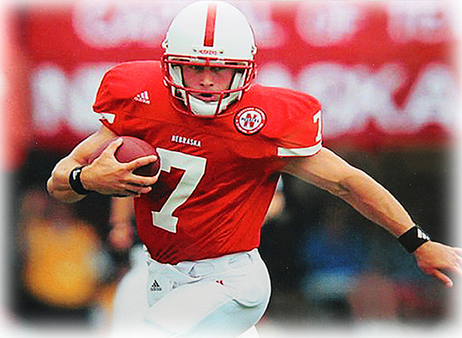 Eric Crouch Autographed Heisman Run Framed Print