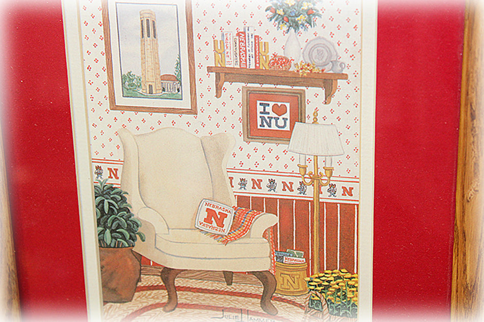 "Home Is Where The Husker Is" Wall Hanging