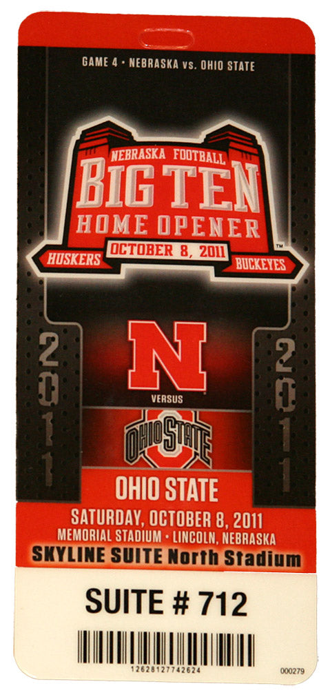 Big Ten Inaugural Home Game Ticket