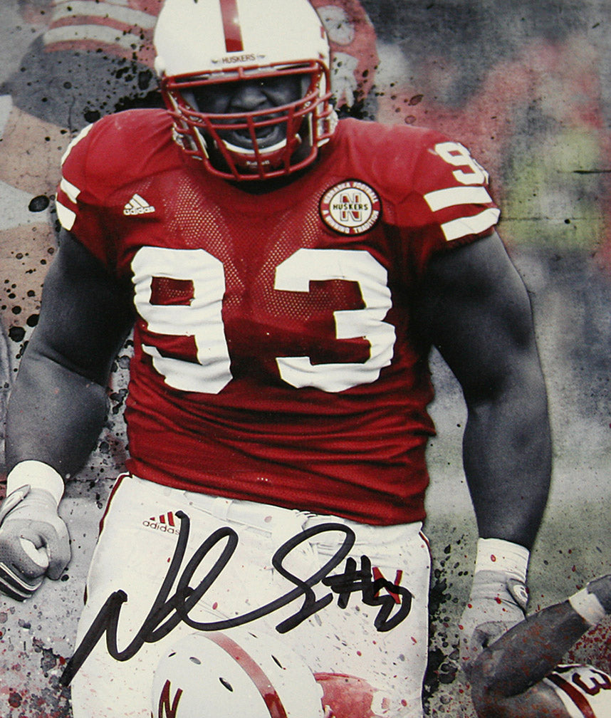 Suh Autographed Career Plaque