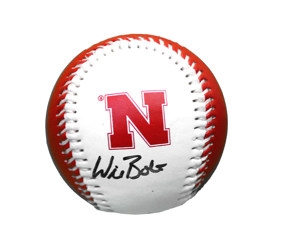 Bolt N Erstad Autographed Official Huskers Baseball
